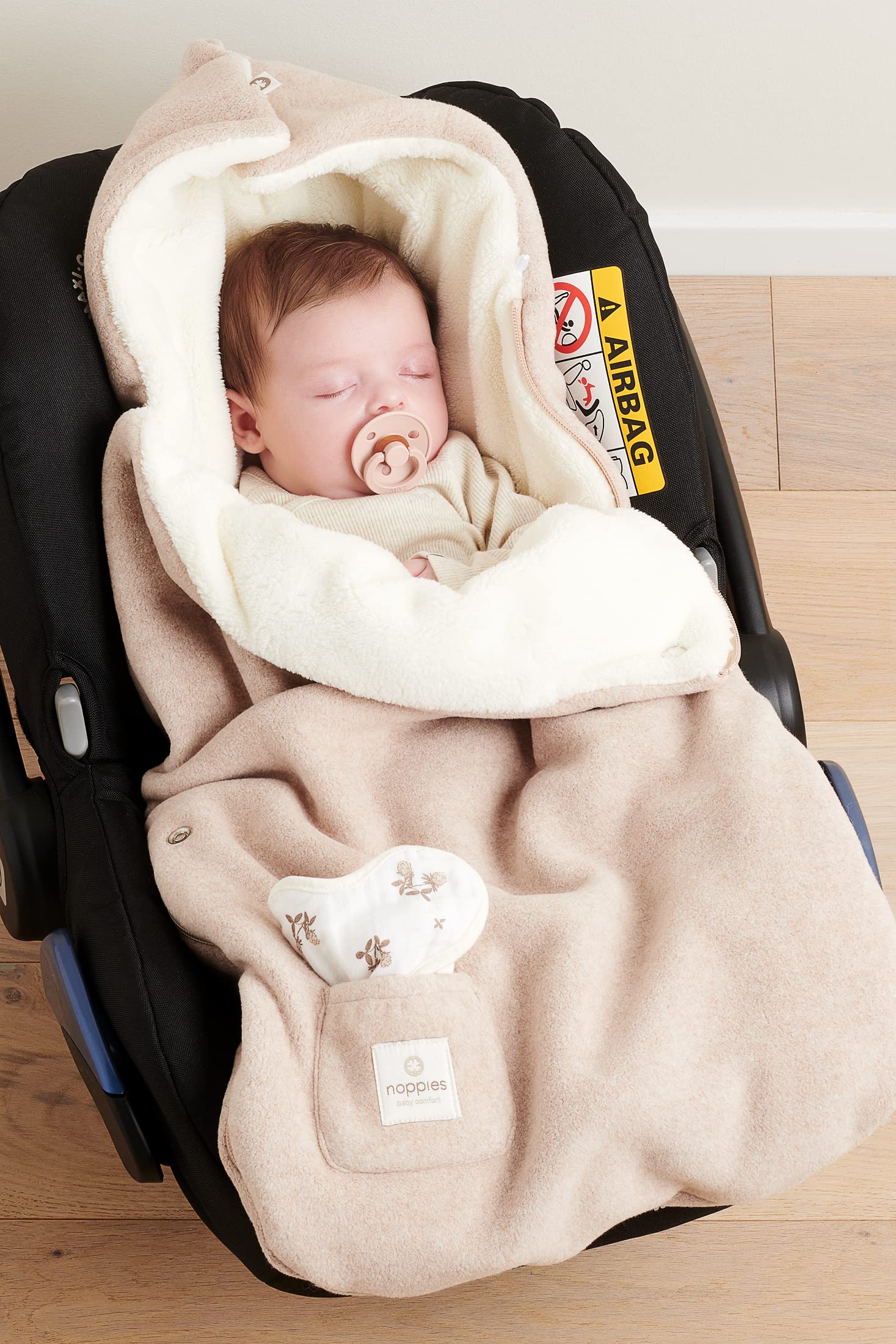 noppies-unisex-autositz-fu-sack-teddy-fantasy-aus-fleece-tog-4-5-nachhaltig-3-5- image 2