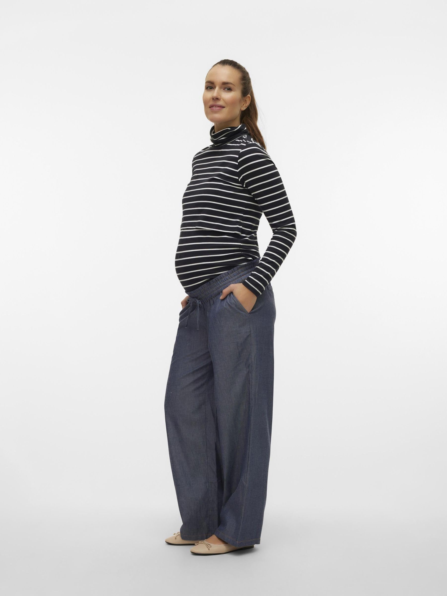 mamalicious-umstands-hose-mit-weitem-beinschnitt-elastischer-taille image 3