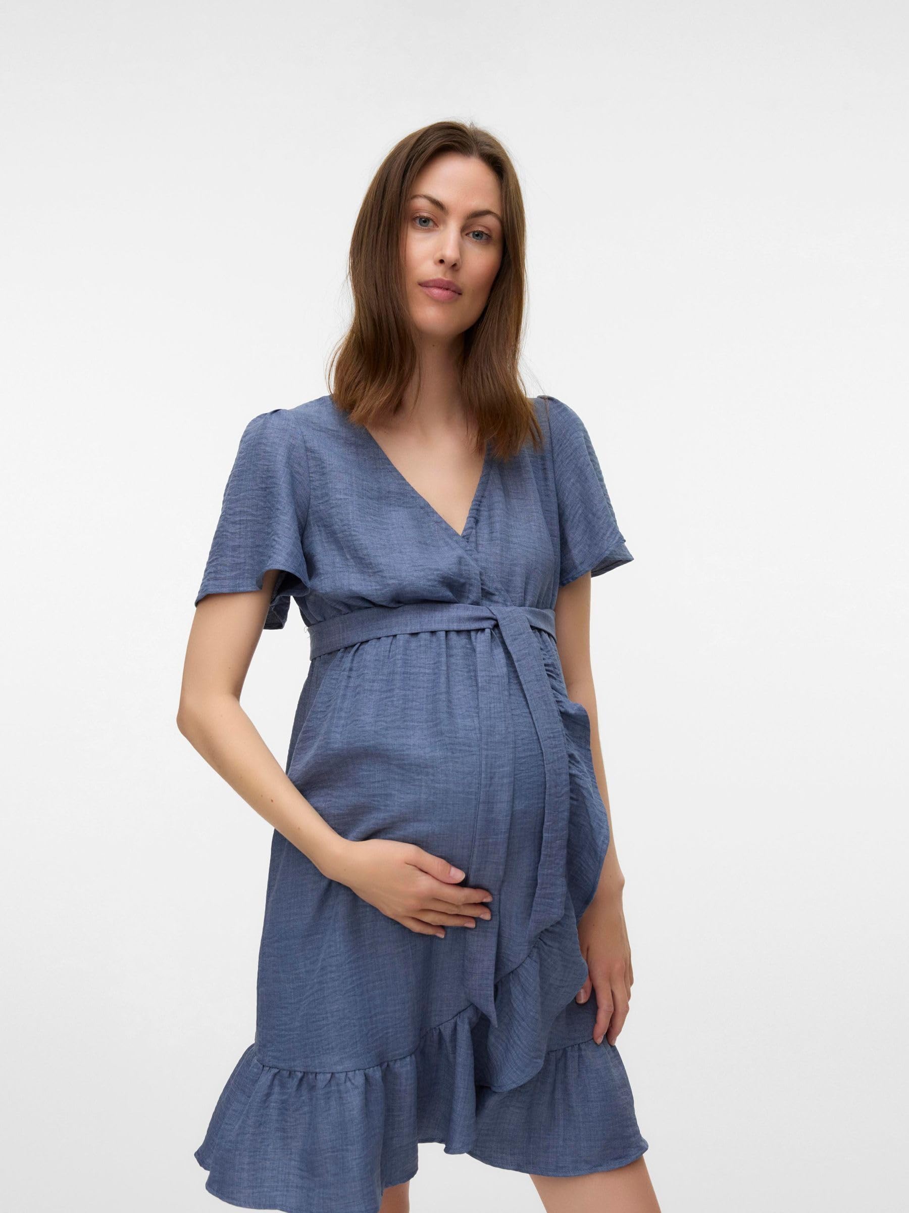 mamalicious-mllifina-umstandskleid-2-in-1-stillkleid-mit-v-ausschnitt-wickelopti image 2