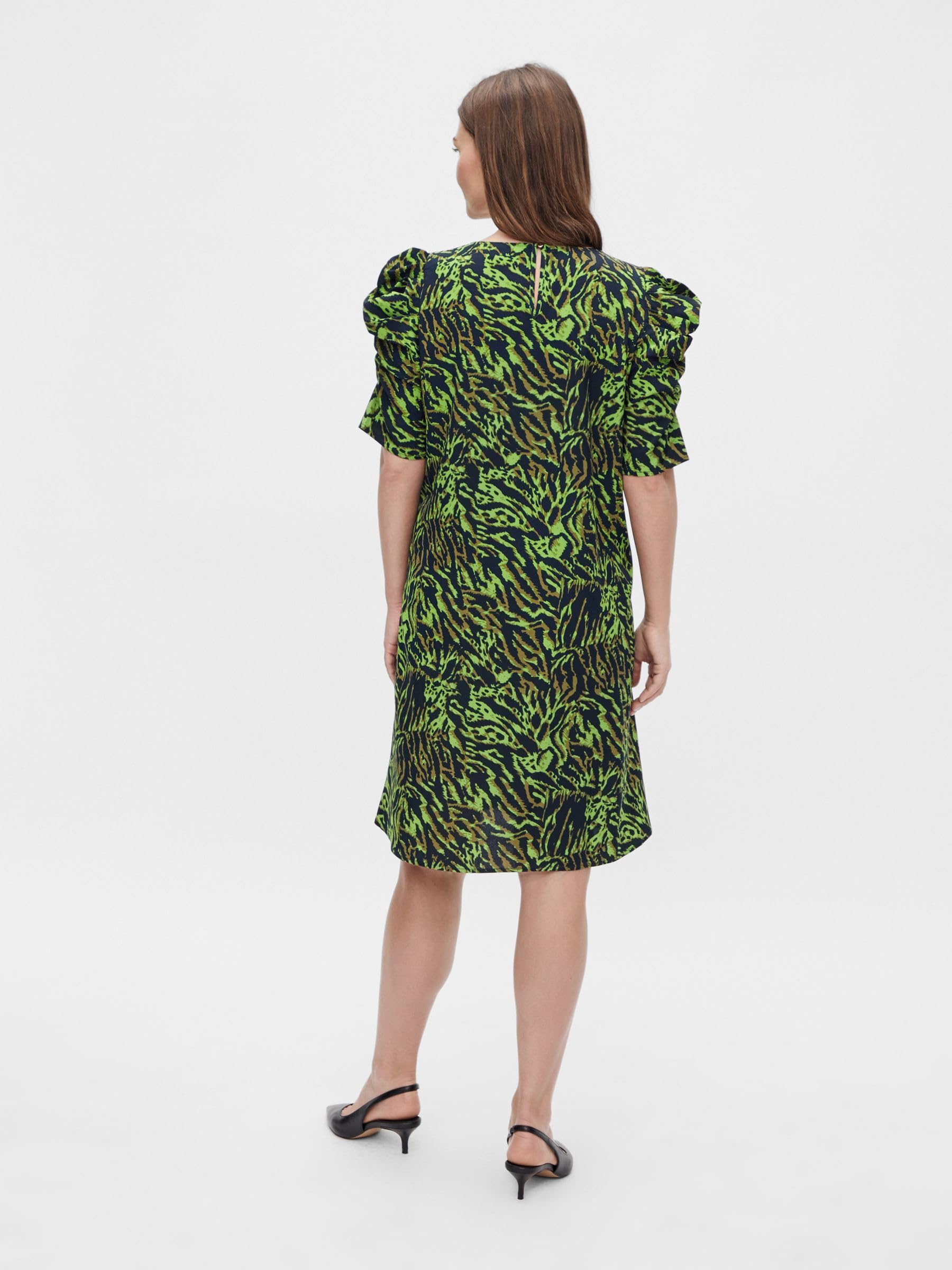 mamalicious-mlem-umstandskleid-mit-animalprint-und-puff-rmeln-minikleid-schwarz- image 3