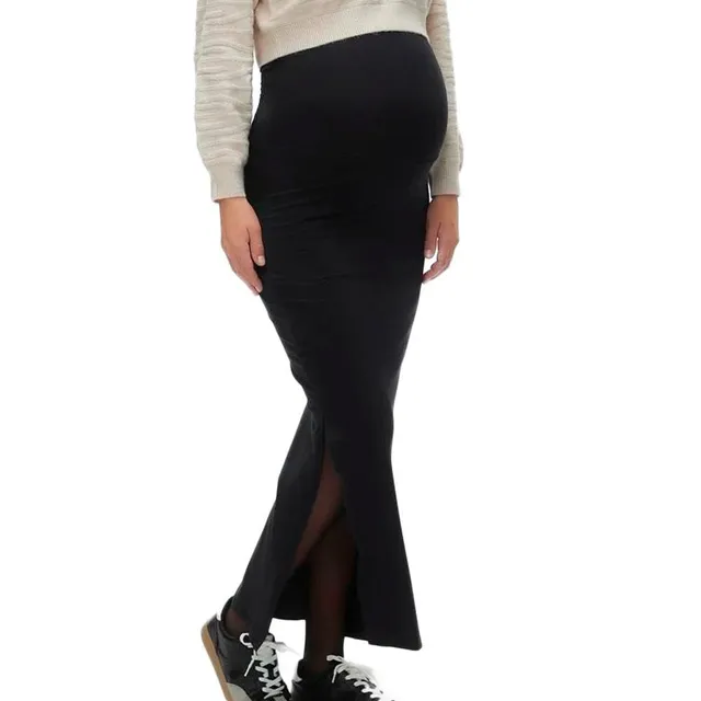 mamalicious-rock-lellis-schwarz-hohe-taille-mit-schlitz-95-polyester-5-elastan image 1
