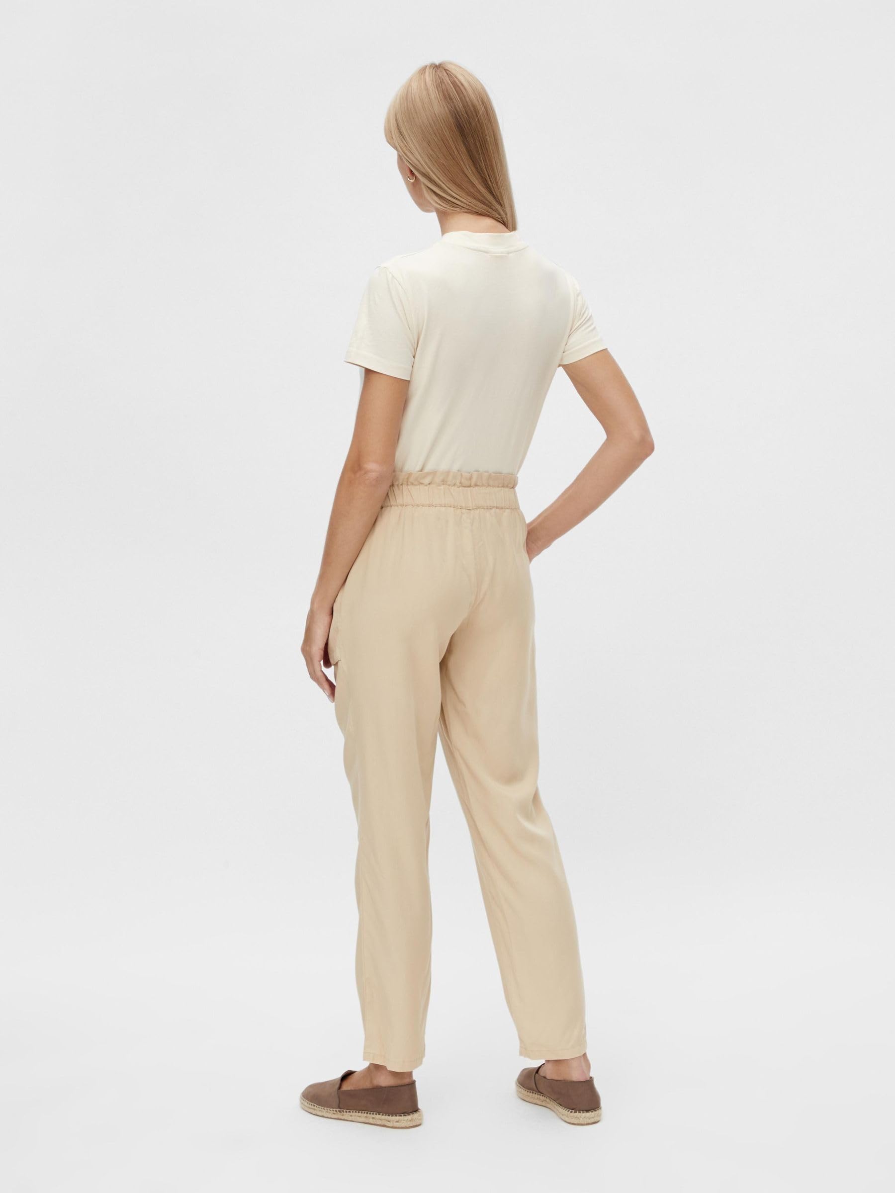 mamalicious-mlnewbethune-umstandshose-paperbag-stil-mit-bindeg-rtel image 3