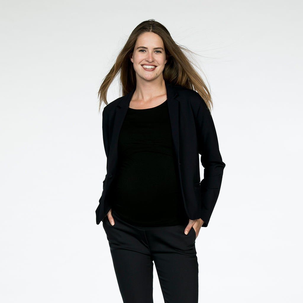 love2wait-jacket-ponte-di-roma-umstandsblazer-in-navy image 1