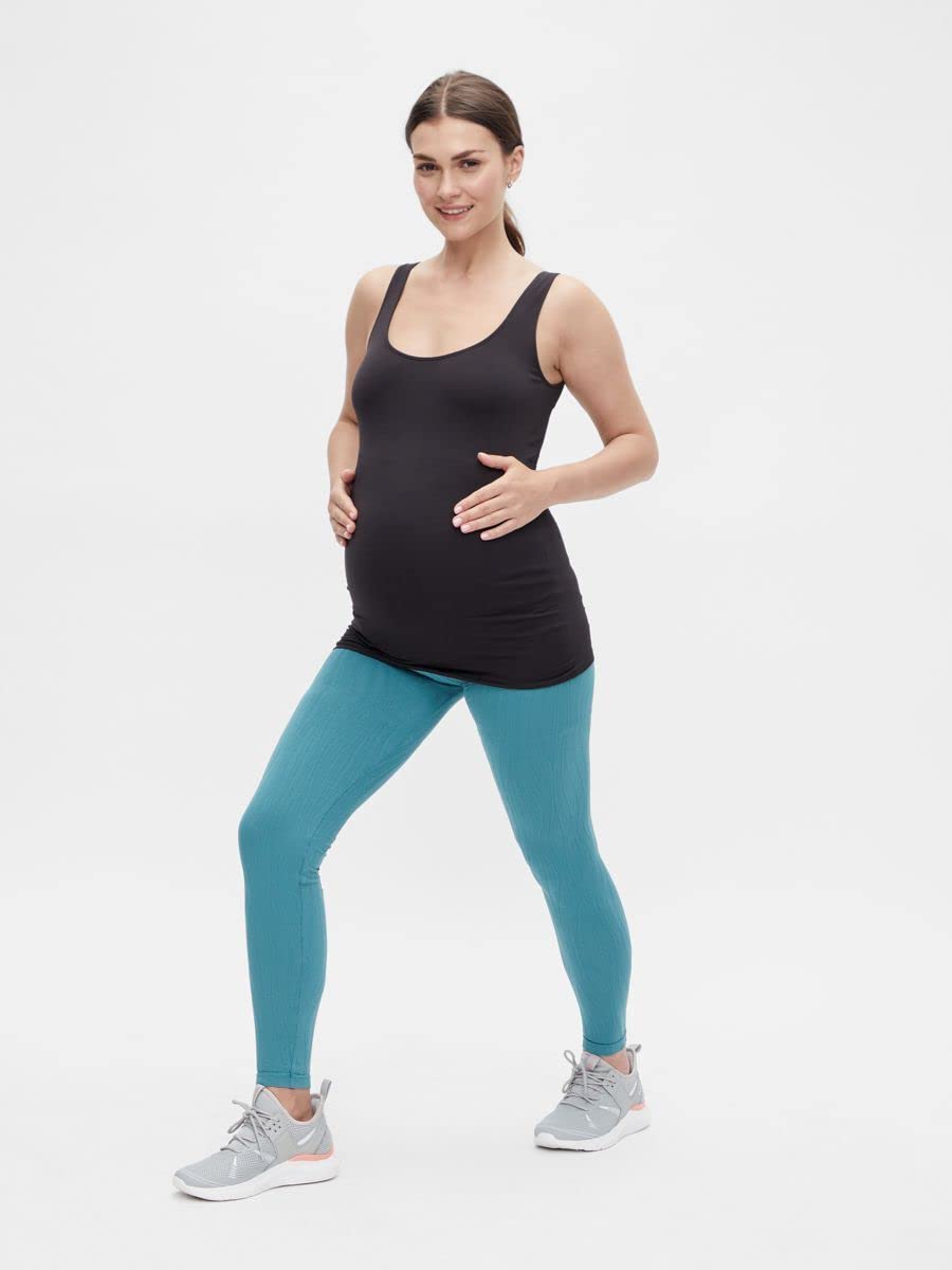 mamalicious-umstands-leggings-petrol-gr-e-m-l-during-after-and-beyond image 5