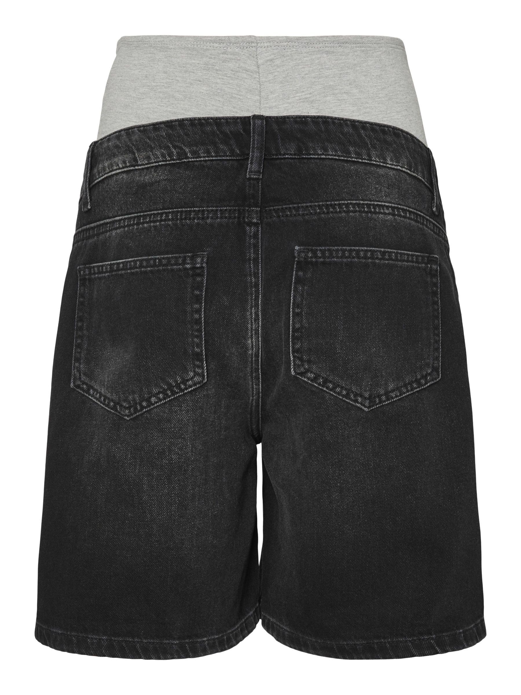 mamalicious-mlmila-umstands-jeans-shorts-mit-mid-rise-5-pocket-design-und-bauchb image 4