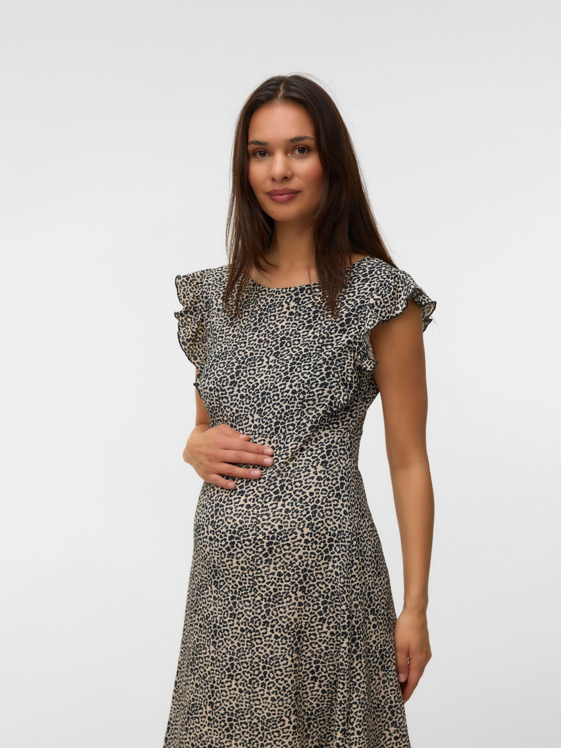 mamalicious-mleveline-umstandskleid-rmelloses-kleid-mit-rundhals-normal-geschnit image 6