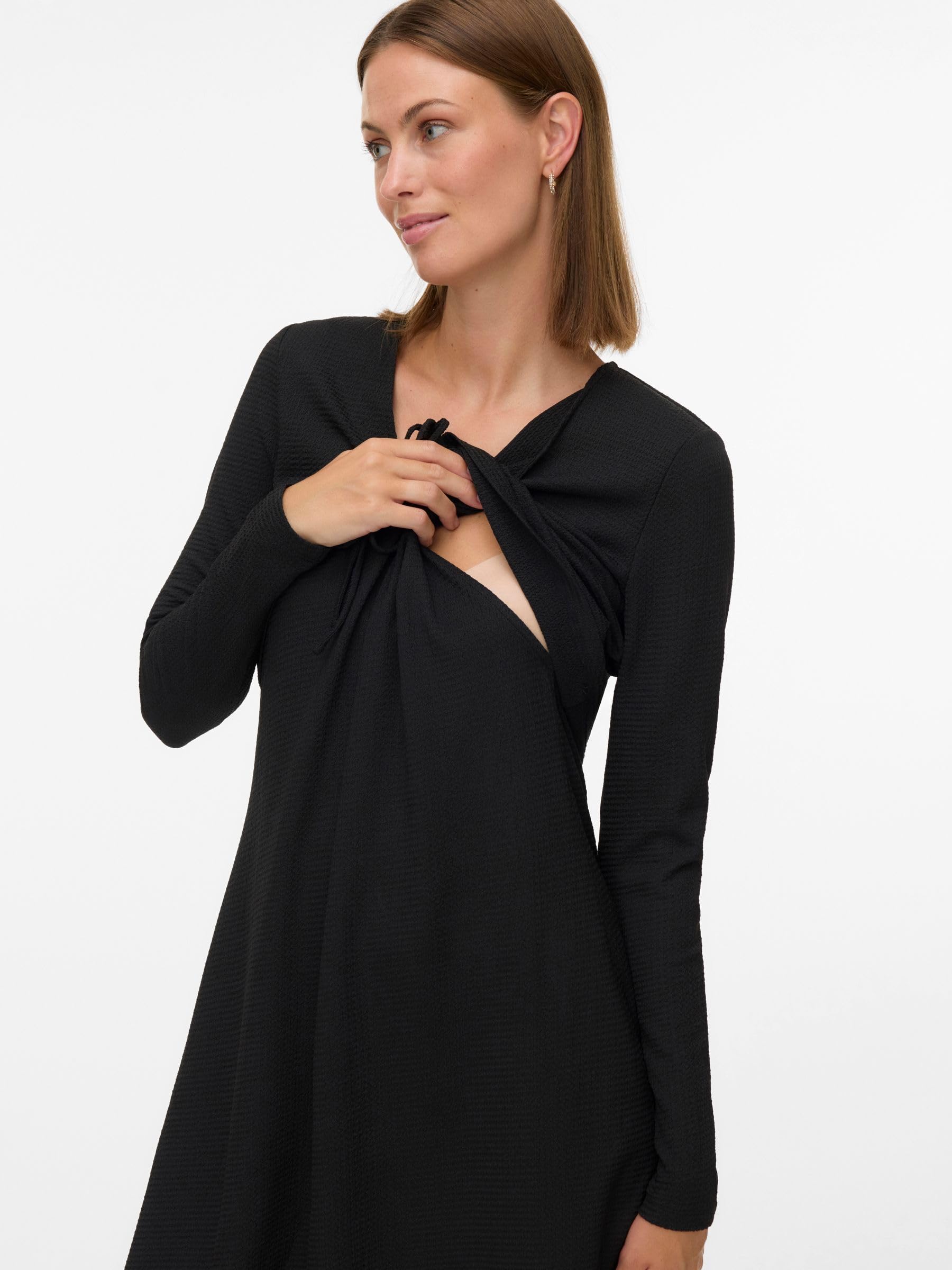 mamalicious-umstandskleid-mlselima-normal-geschnittenes-langarm-stillkleid-mit-v image 5