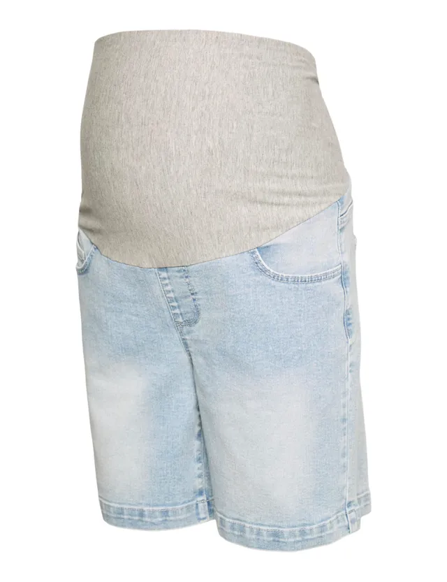 mamalicious-ml-oslo-slim-denim-shorts-eng-anliegende-jeansshorts-f-r-damen image 1