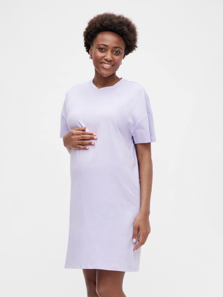 mamalicious-mlmama-mary-s-s-jrs-kurzarm-kleid-lavender-umstands-und-stillkleid-g image 3