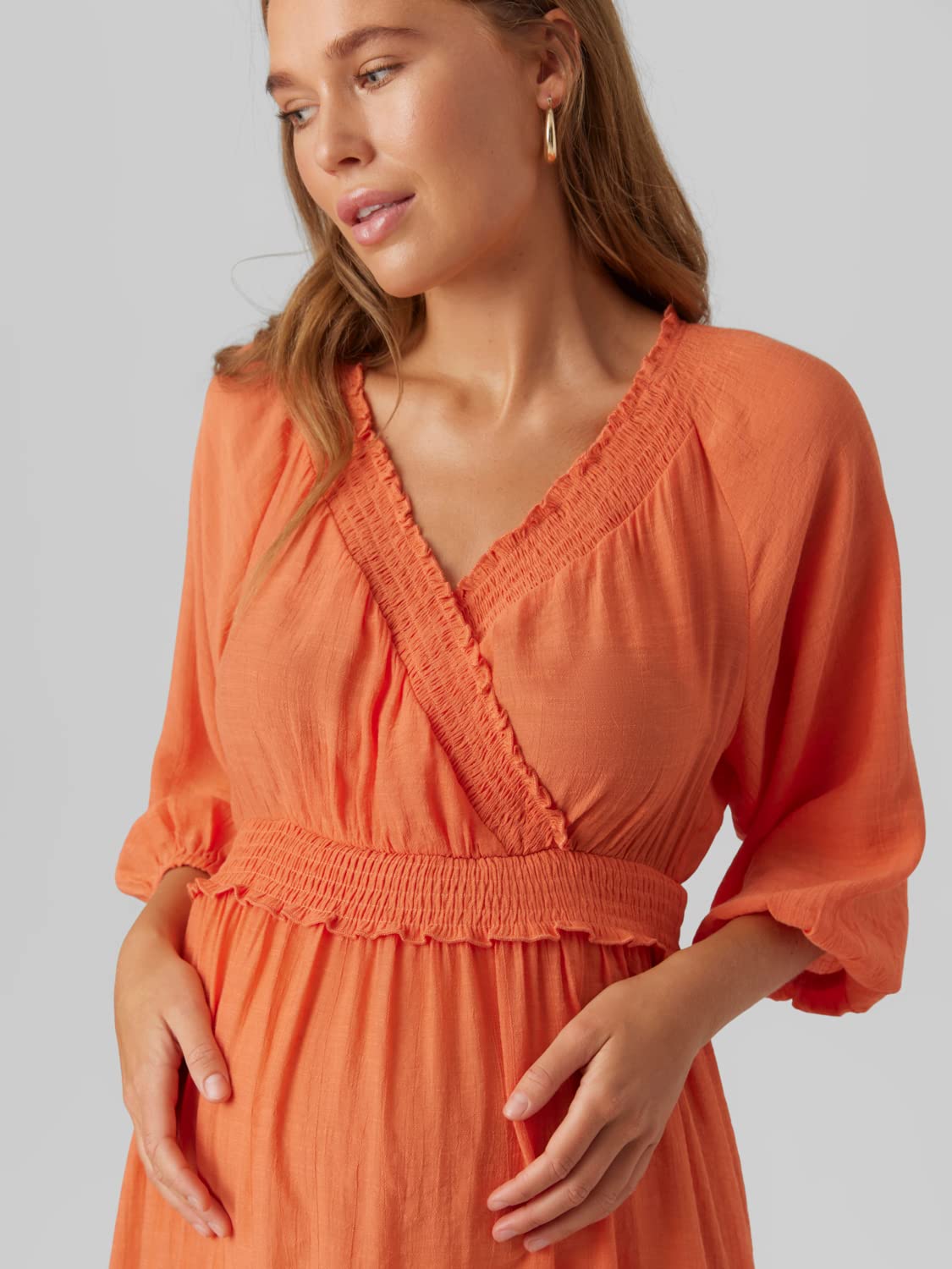 mamalicious-damen-umstandskleid-mit-wickeloptik-bequemes-kleid-f-r-schwangere image 5