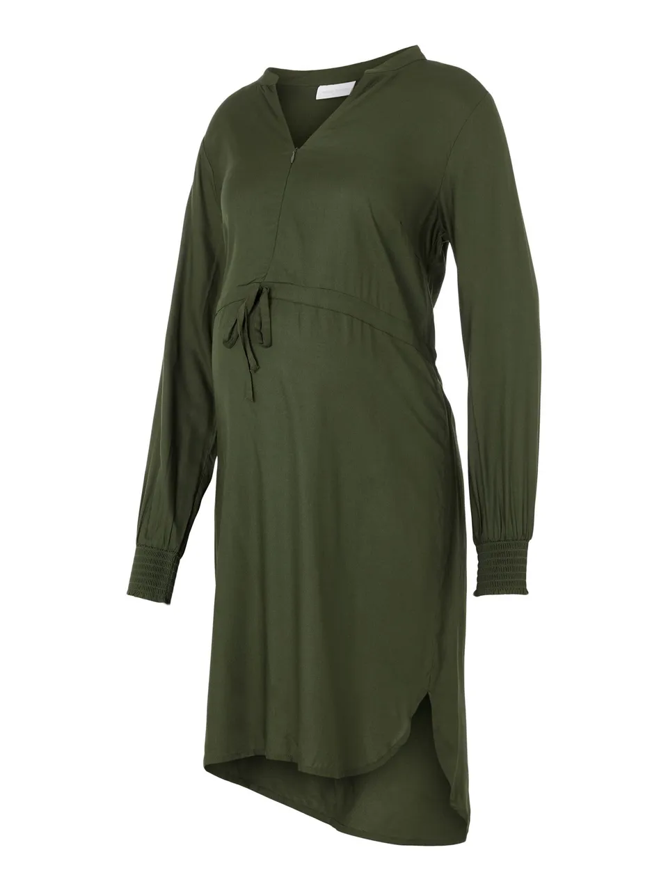 mamalicious-mlzion-umstandskleid-langarm-stillkleid-mit-midi-l-nge-und-wickelban image 1