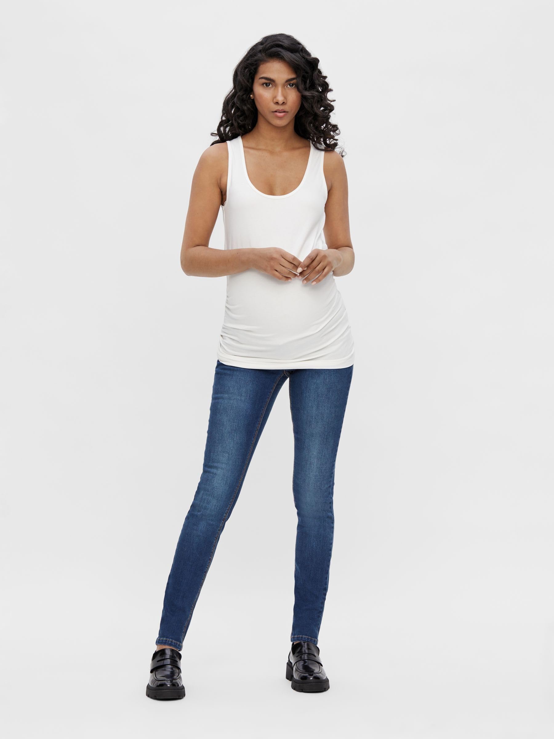 mamalicious-umstandshose-mllola-slim-blue-jeans-schmale-jeans-mit-jersey-bauchba image 5