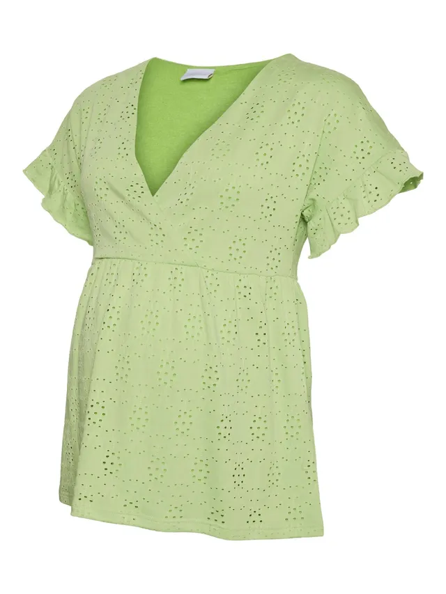 mamalicious-damen-umstands-und-stillshirt-mlpilar-mit-wickeloptik-v-ausschnitt-u image 1