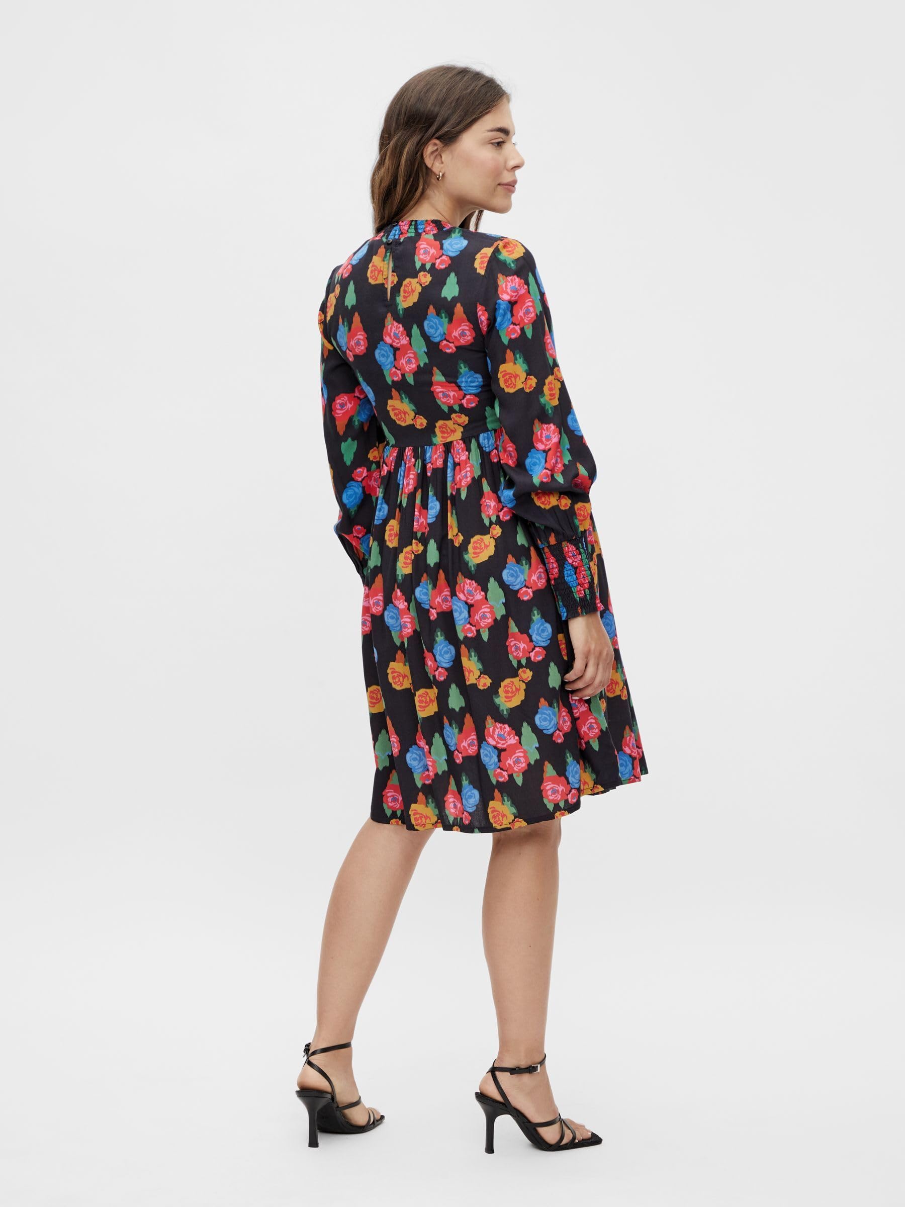 mamalicious-umstandskleid-mlgeorgia-lang-rmeliges-kleid-mit-g-rtel-und-ballon-rm image 3