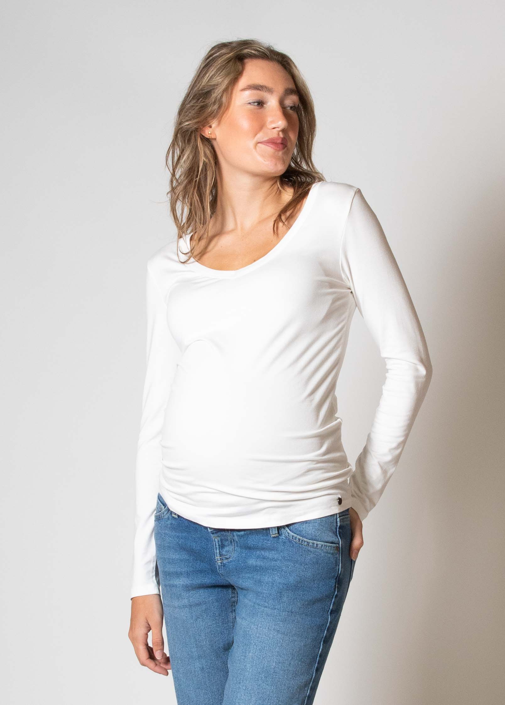 love2wait-shirt-v-neck-l-sl-ecovero-off-white-nachhaltiges-langarmshirt image 2