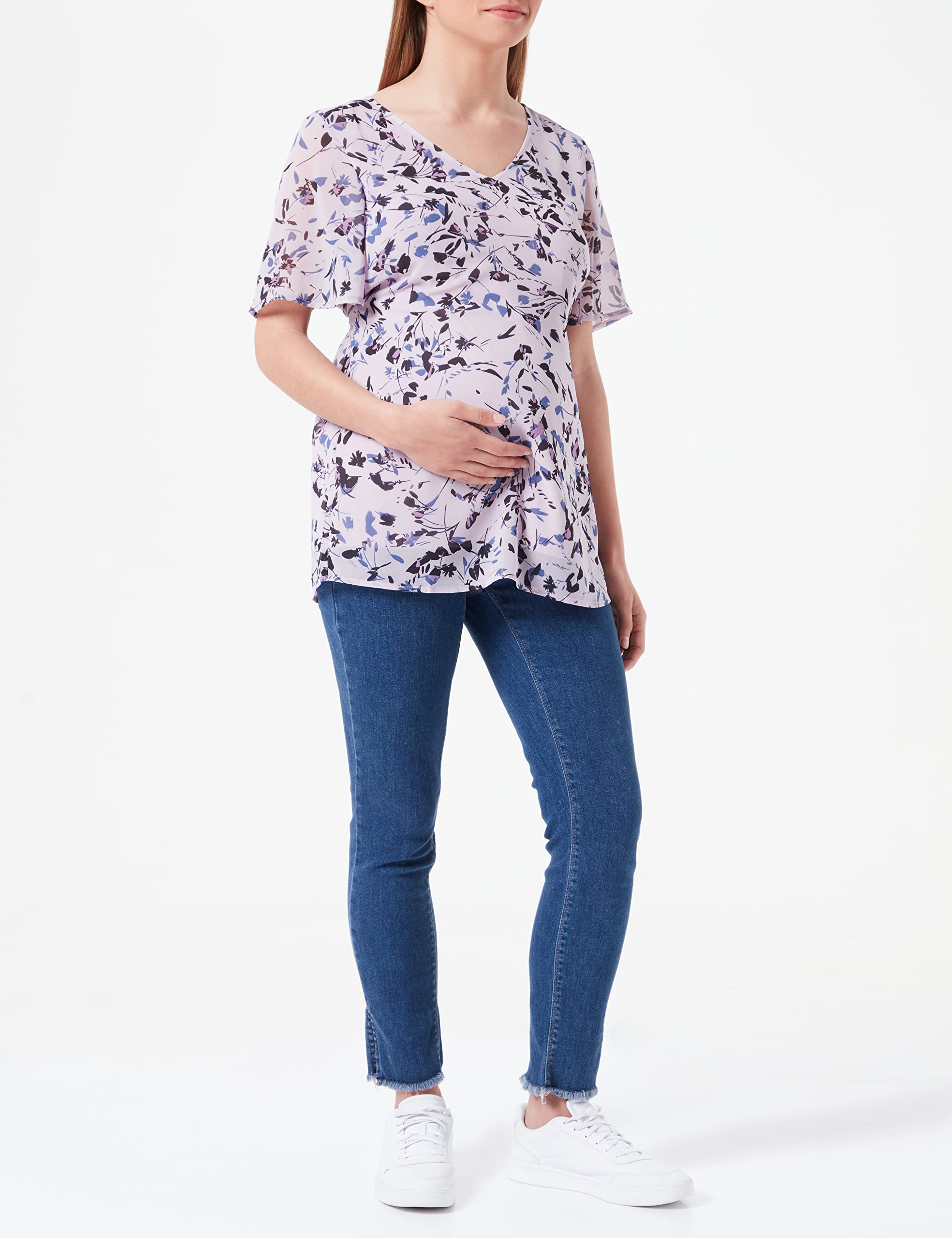 noppies-damen-umstandsbluse-kula-bluse-kurzarm-allover-print image 2