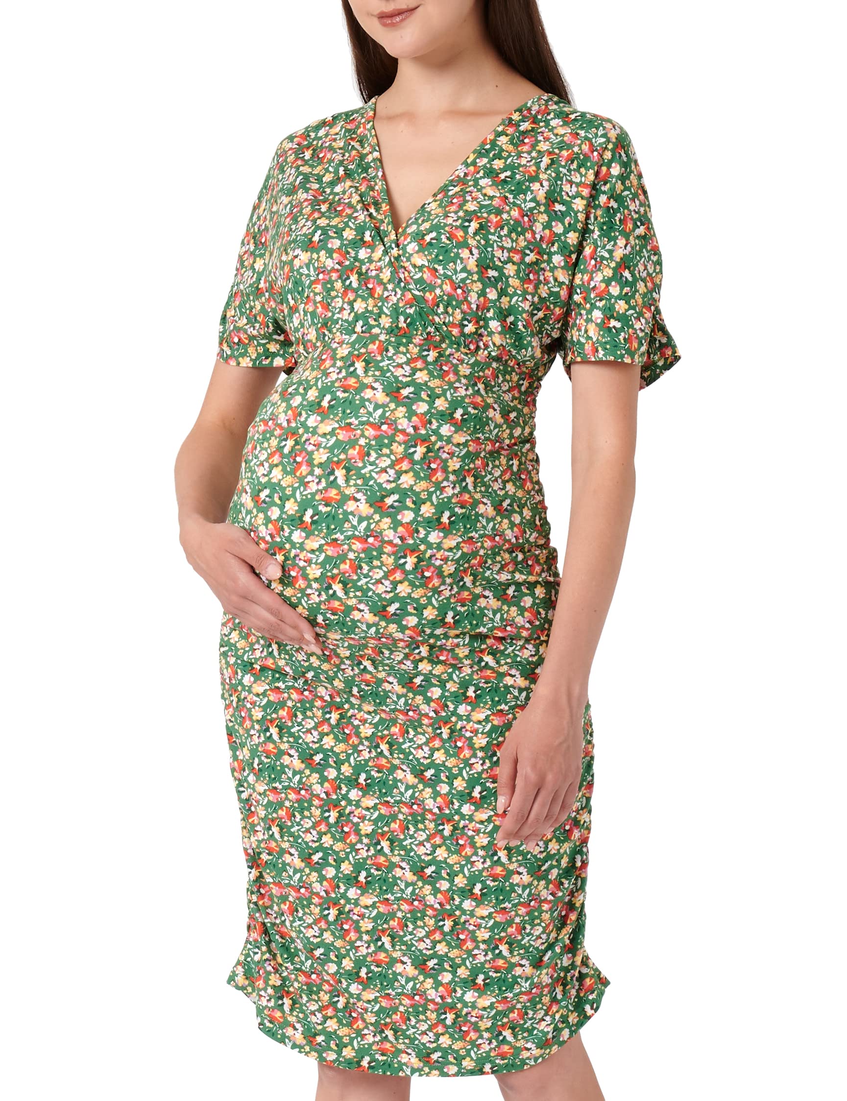 mamalicious-mlpilar-mari-tess-s-s-jrs-abk-kleid-mit-blumenmuster-und-v-ausschnit image 2