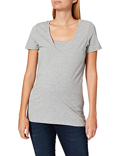 noppies-damen-tee-nurs-home-t-shirt-grau-melange-bequemes-still-shirt-f-r-zuhaus image 5