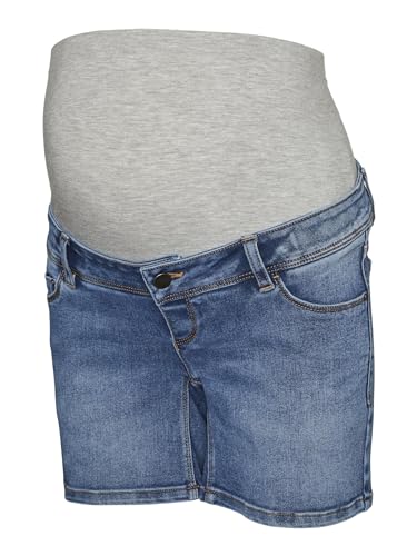 mamalicious-rome-blue-denim-umstands-jeansshorts-mit-elastischem-bauchband image 7