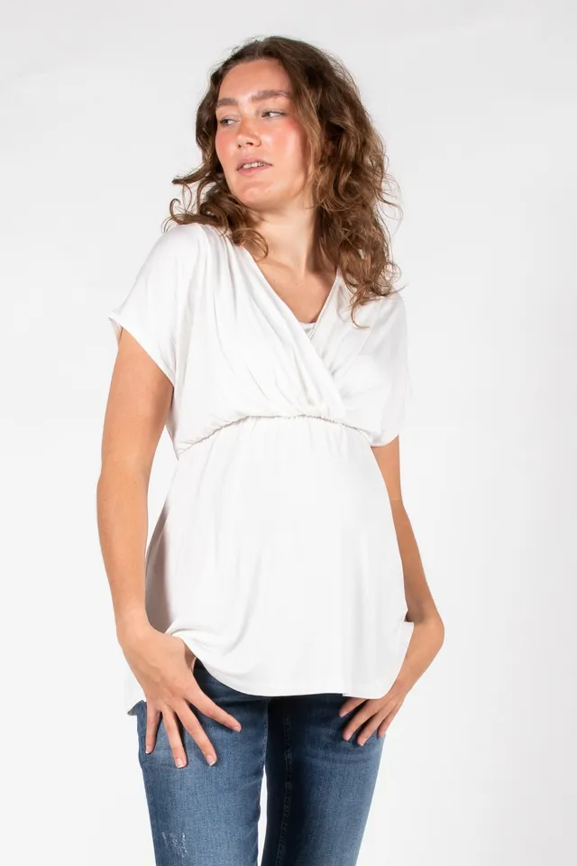 love2wait-still-top-rmellos-plissiert-ecovero-off-white image 1