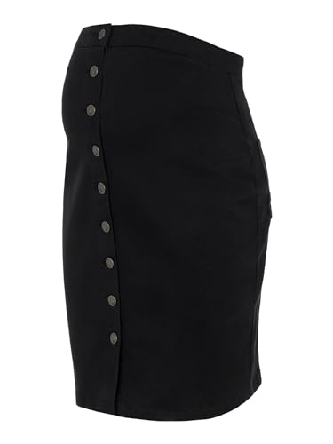 mamalicious-mlvilla-black-denim-abk-skirt-umstands-jeansrock-in-schwarz image 7