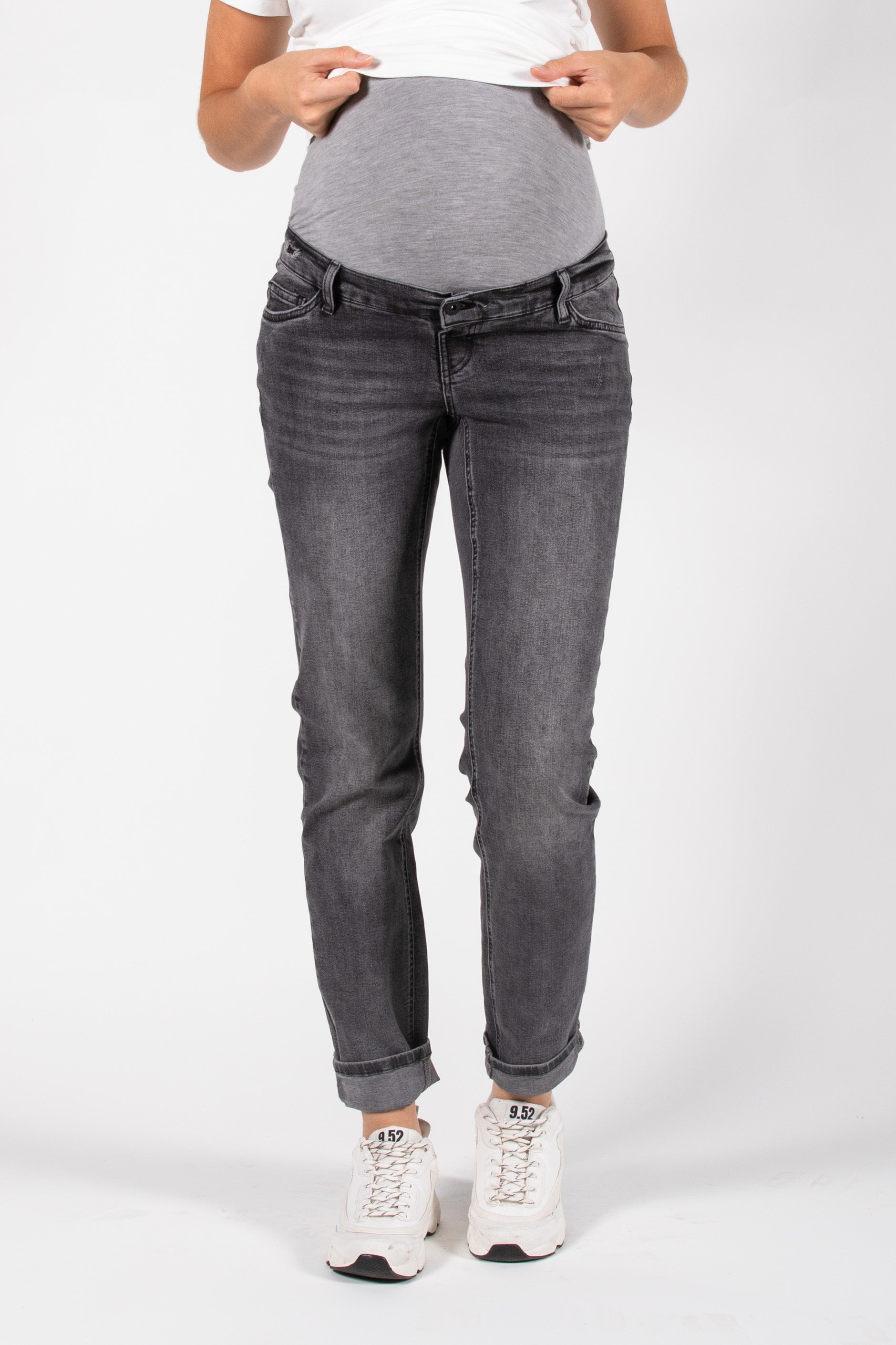 love2wait-jeans-norah-32-mom-fit-anthrazit-umstandsjeans image 1