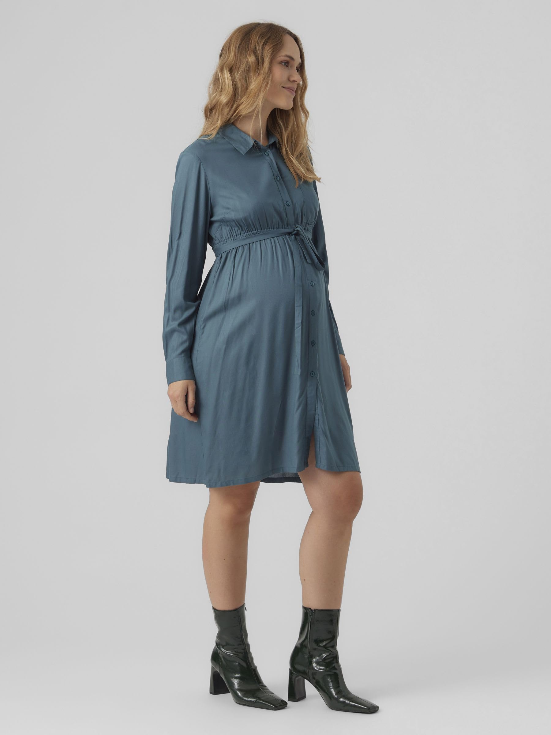 mamalicious-blusenkleid-ercur-umstandsblusenkleid-in-dunkelbraun-gr-e-m image 7