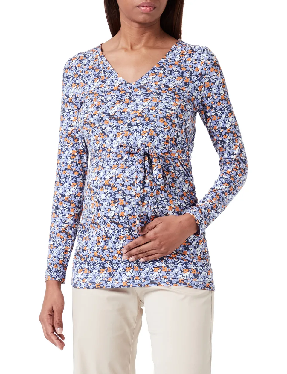 mamalicious-mlpilar-asta-langarm-umstandsbluse-mit-blumenmuster-gr-e-m image 1
