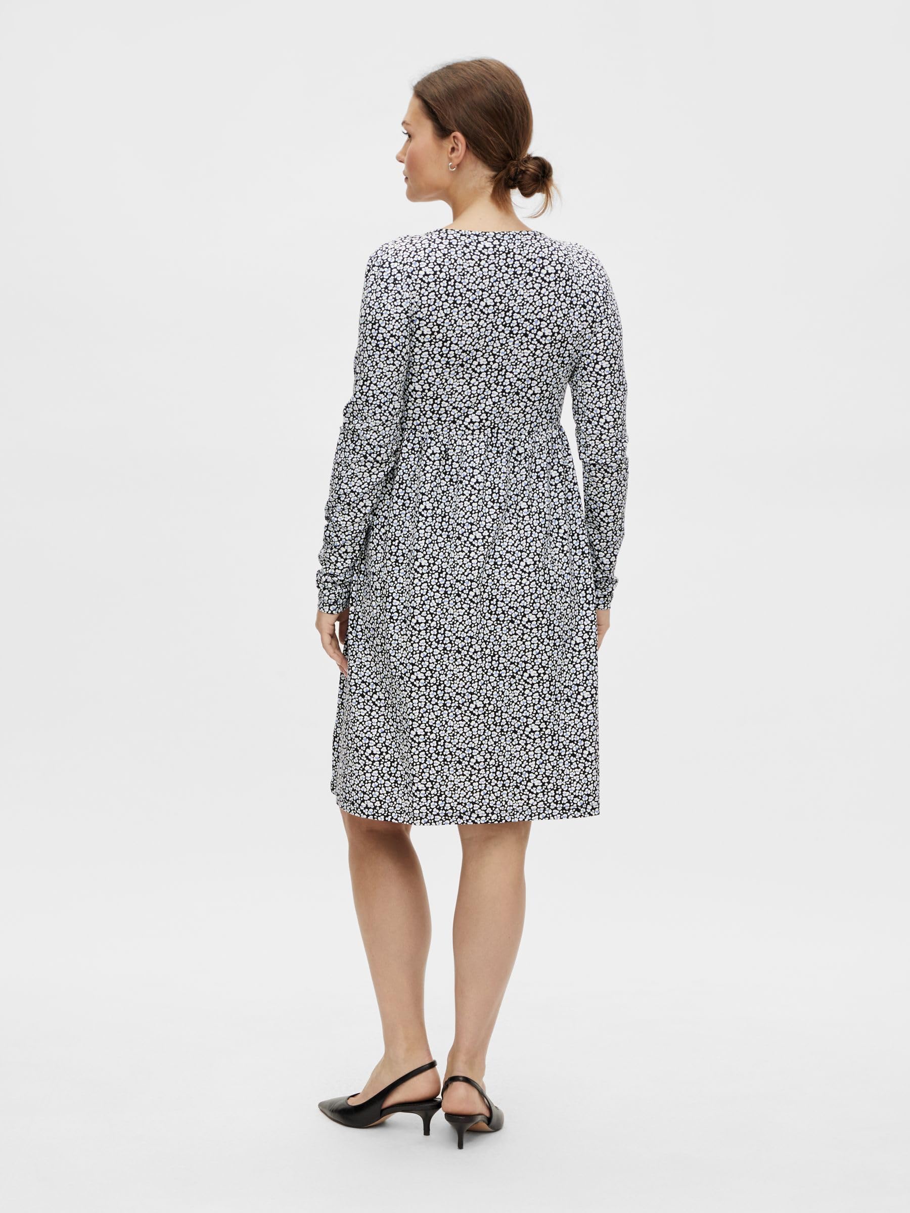 mamalicious-mlmacy-umstandskleid-mit-v-ausschnitt-und-blumenmuster-midikleid-aus image 3