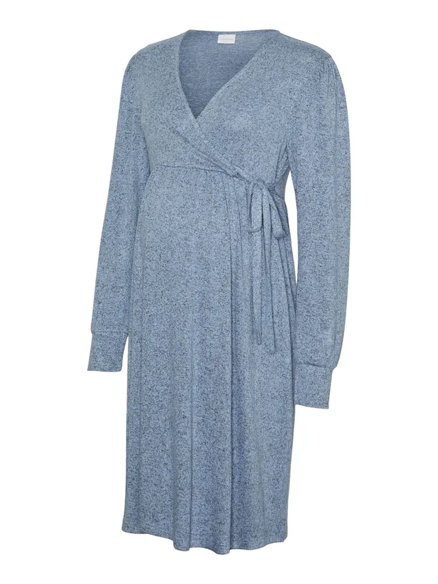 mamalicious-mlkira-umstandskleid-2-in-1-stillkleid-mit-v-ausschnitt-langarm image 1