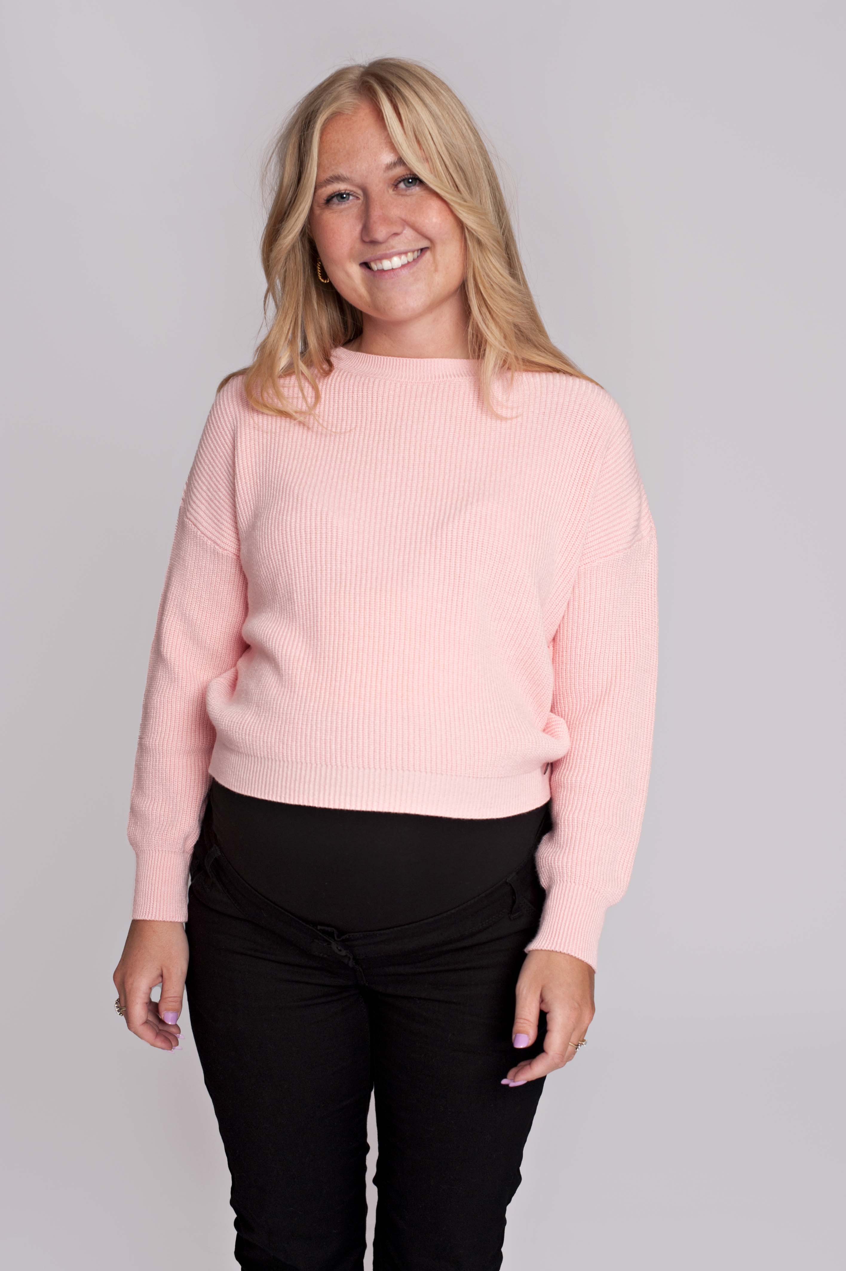 love2wait-knit-cropped-langarm-croptop-in-blush-basic-stilltop image 1