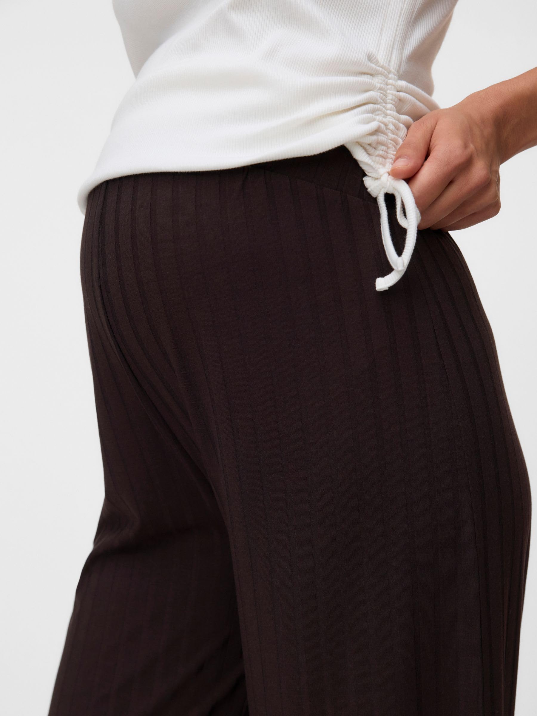 mamalicious-mlmila-umstands-hose-mit-hoher-taille-und-bumpband-elastisch-schwarz image 5