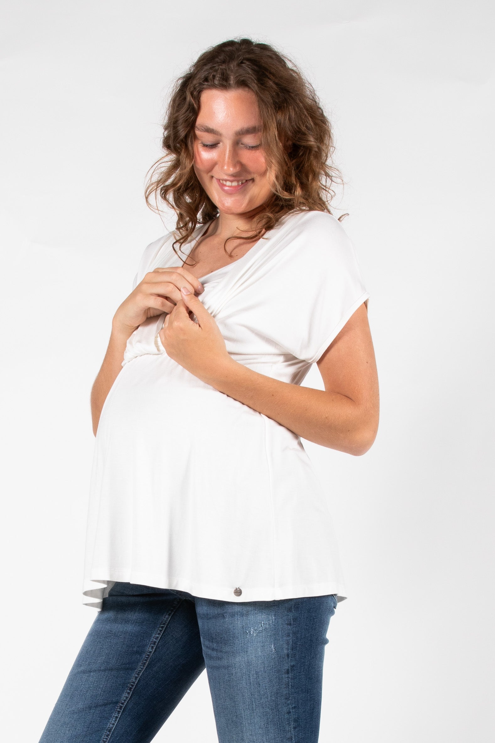 love2wait-still-top-rmellos-plissiert-ecovero-off-white image 2