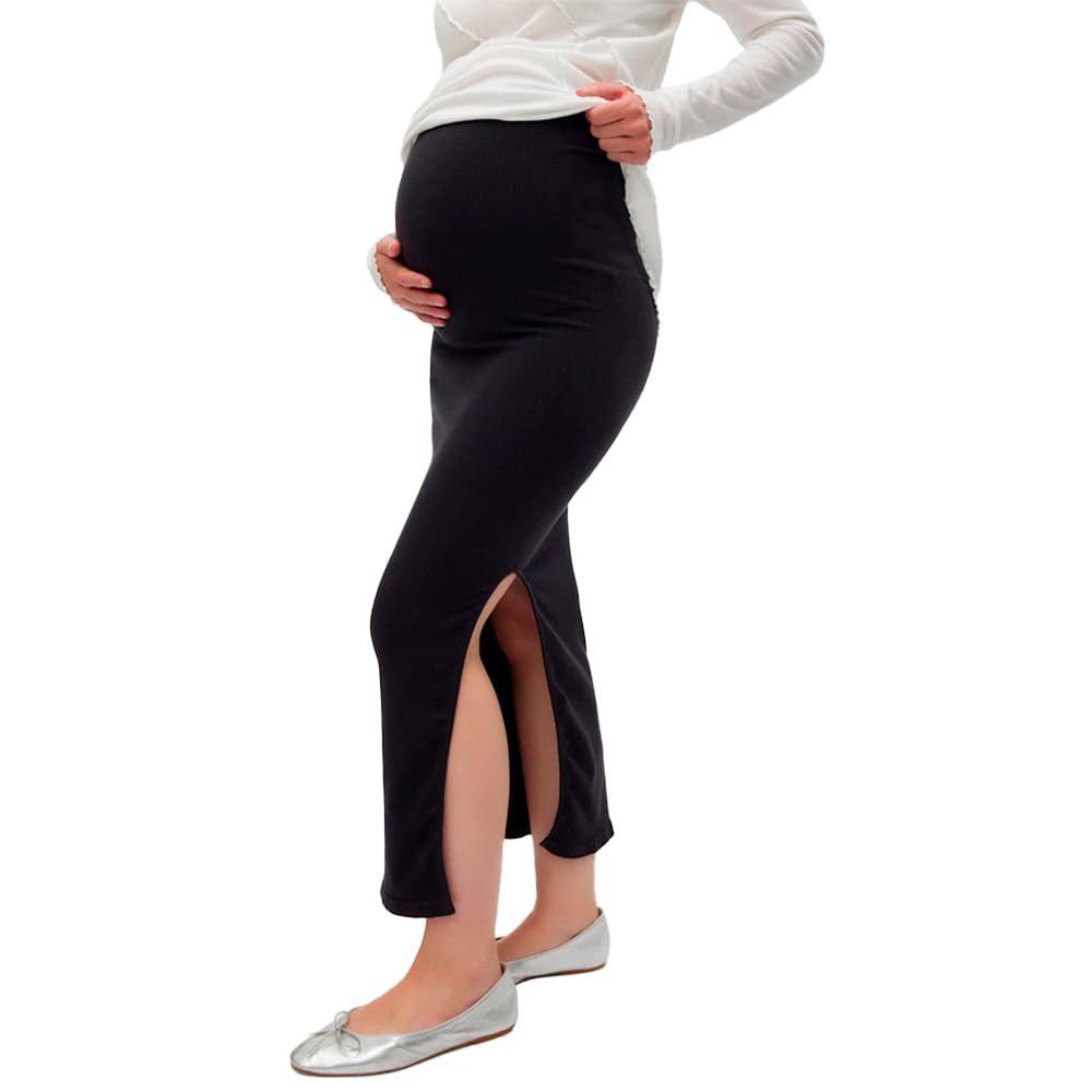mamalicious-mlalanis-seamless-al-rib-skirt-hw-noos-nahtloser-umstands-rock-mit-h image 3