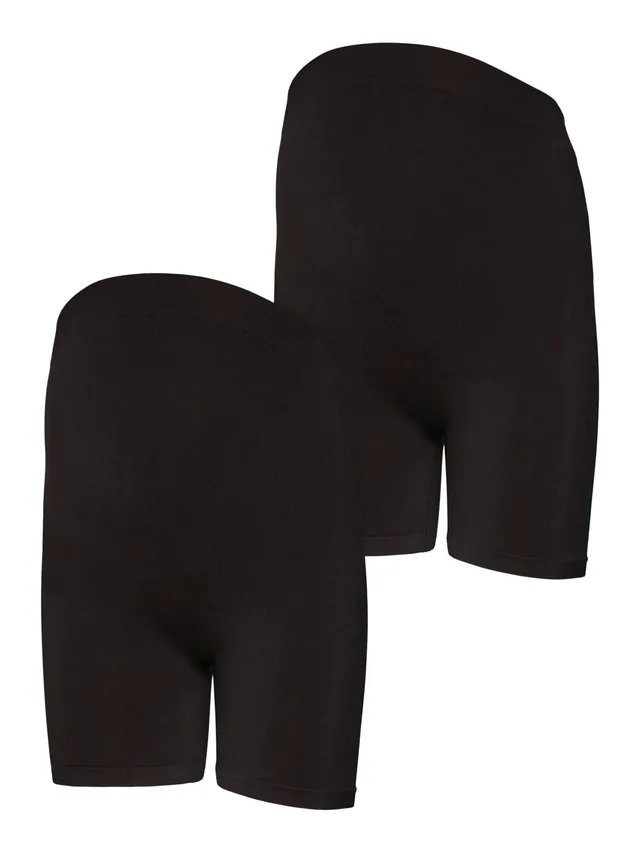 mamalicious-nahtlose-umstands-shorts-2er-pack-slim-fit-schwarz image 1