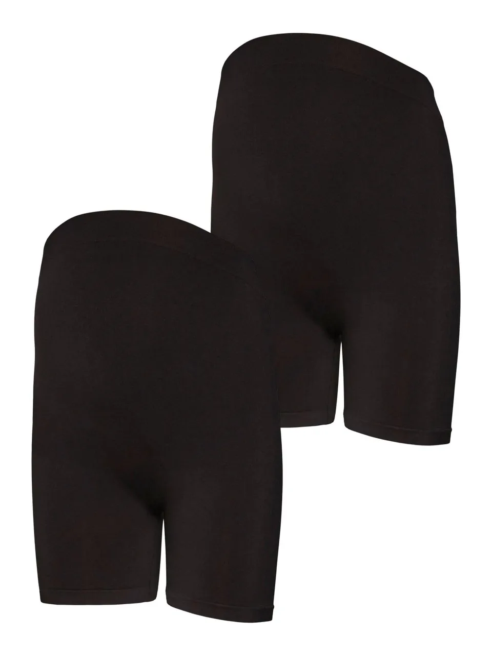 mamalicious-nahtlose-umstands-shorts-2er-pack-slim-fit-schwarz image 1