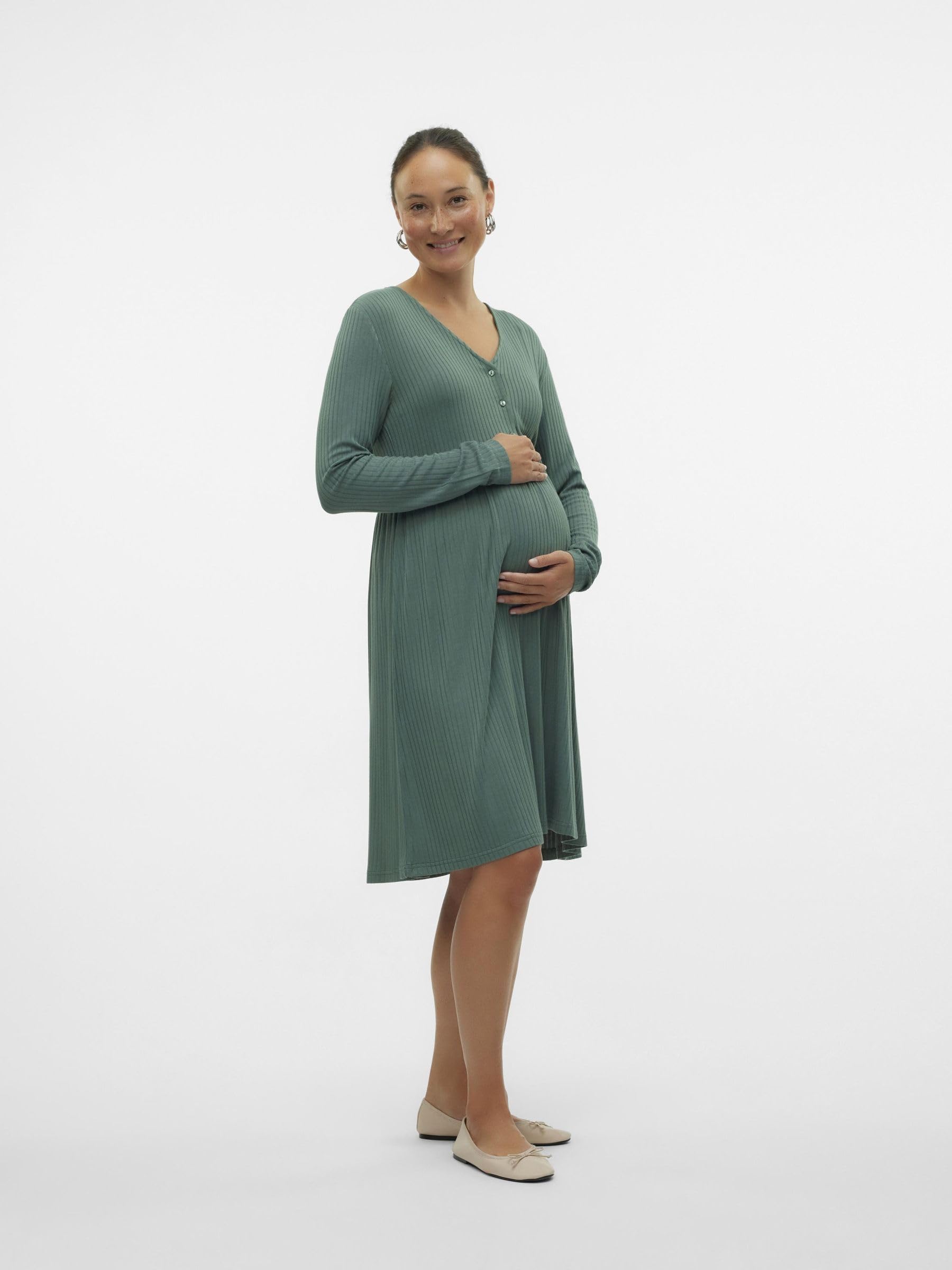 mamalicious-umstandskleid-mltrinity-2-in-1-stillkleid-mit-v-ausschnitt-langarm-k image 6