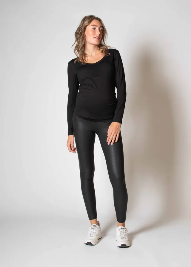 love2wait-legging-shiny-schwarz image 1
