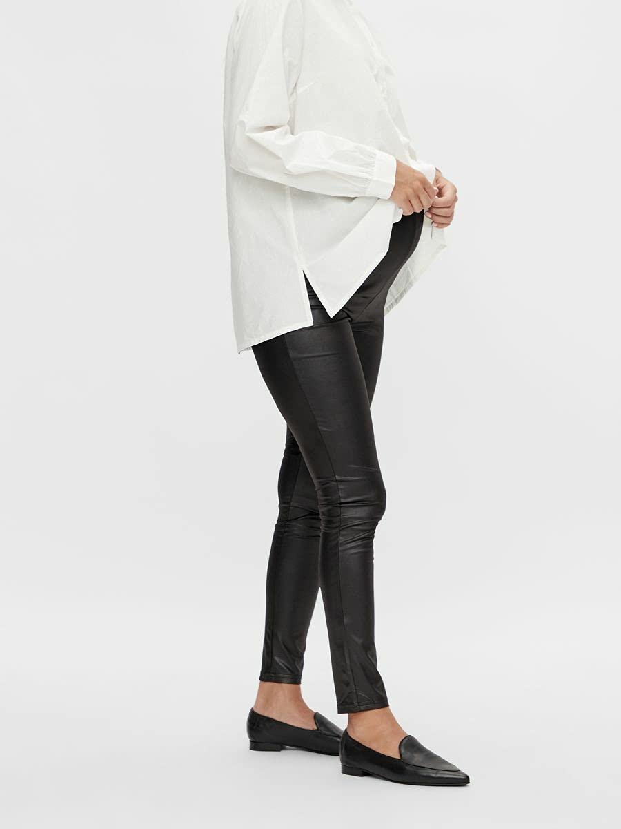 mamalicious-damen-mlnewtessa-jersey-high-waist-umstandsleggings-schwarz-bequem image 4