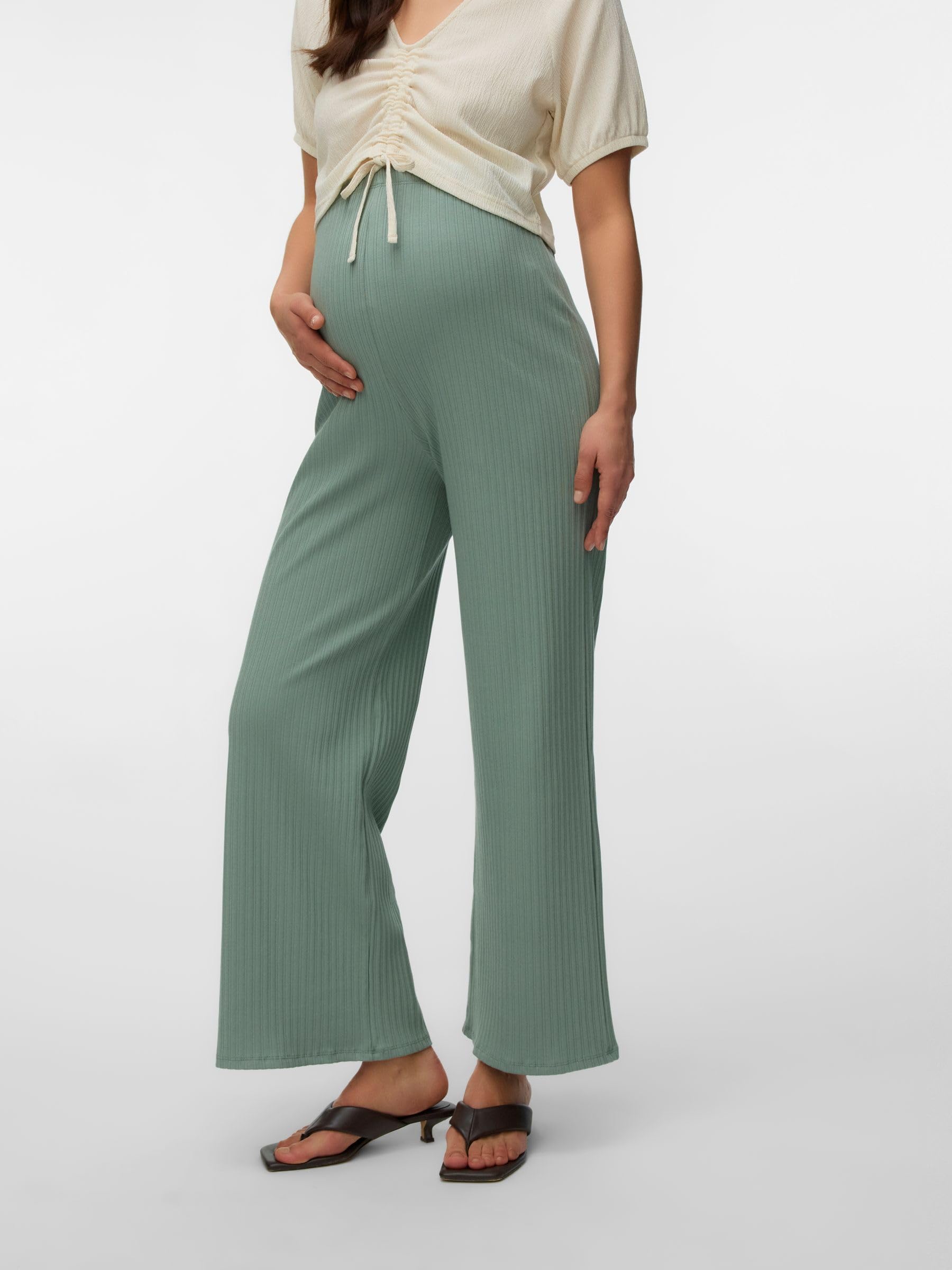 mamalicious-mlmila-umstandshose-normal-geschnittene-hose-mit-hoher-taille image 2