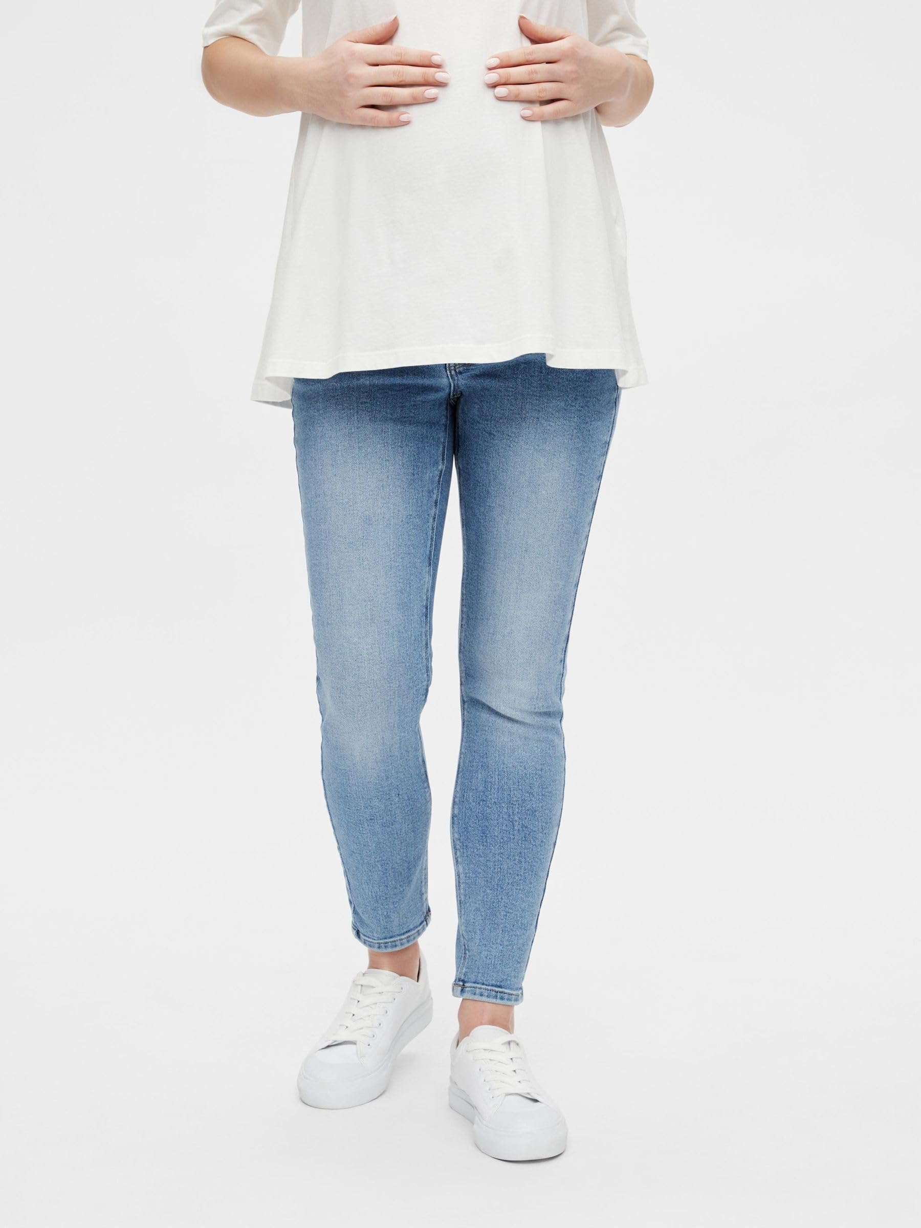mamalicious-umstandsjeans-mit-bauchbund-slim-fit-7-8-beinl-nge-und-stretch-denim image 2