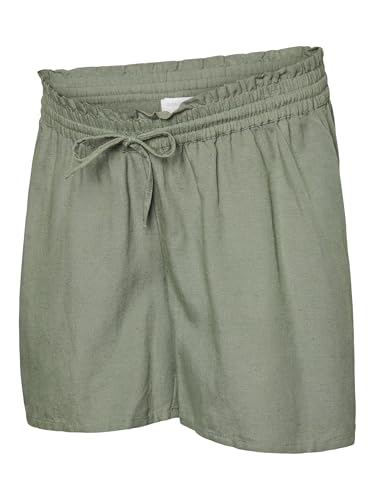 mamalicious-umstands-shorts-mid-rise-kurz-kordelzug-paperbag-taille-mit-g-rtel-b image 8