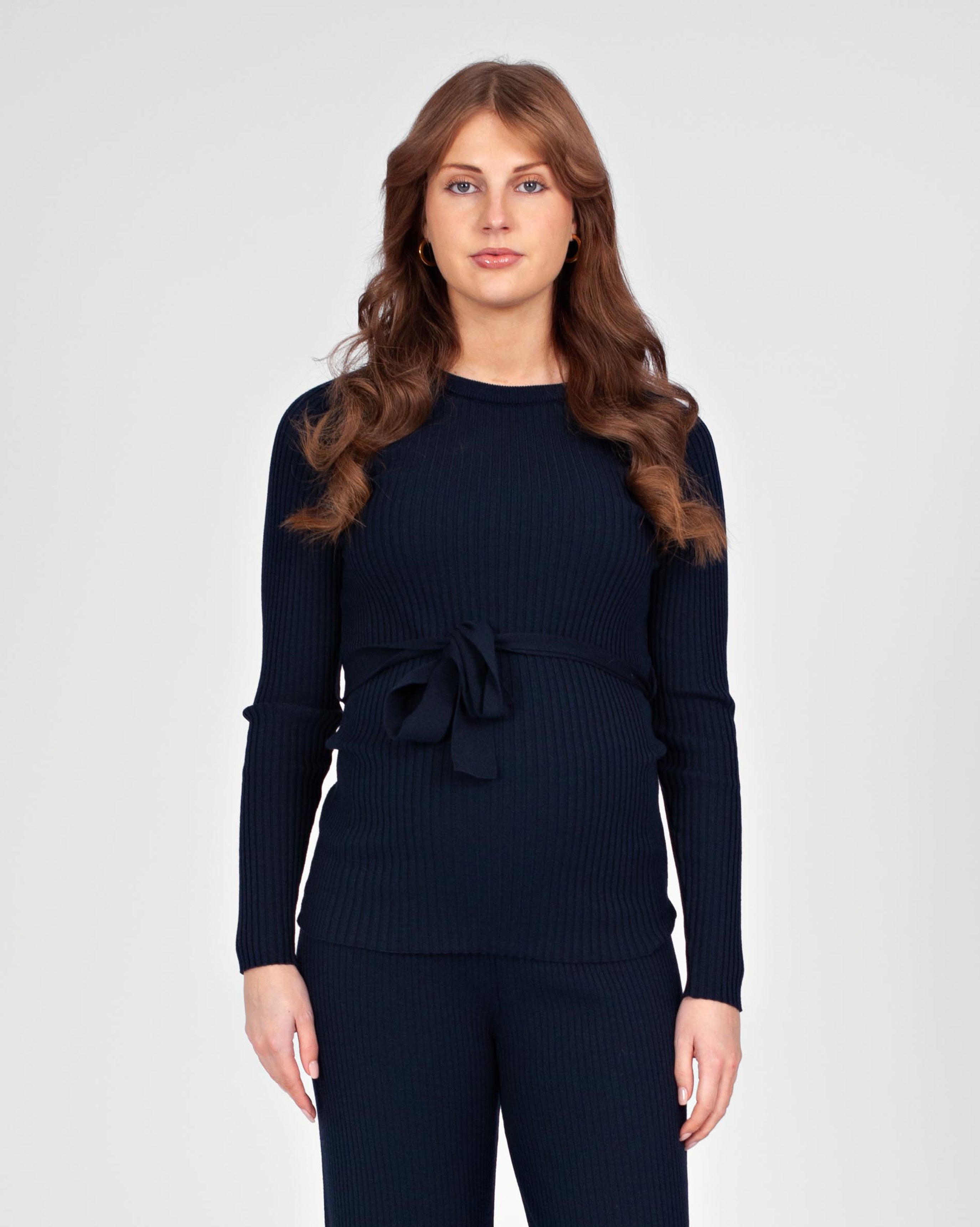 love2wait-sophia-b999064-7001-umstands-strickshirt-mit-g-rtel-langarm-navy image 4