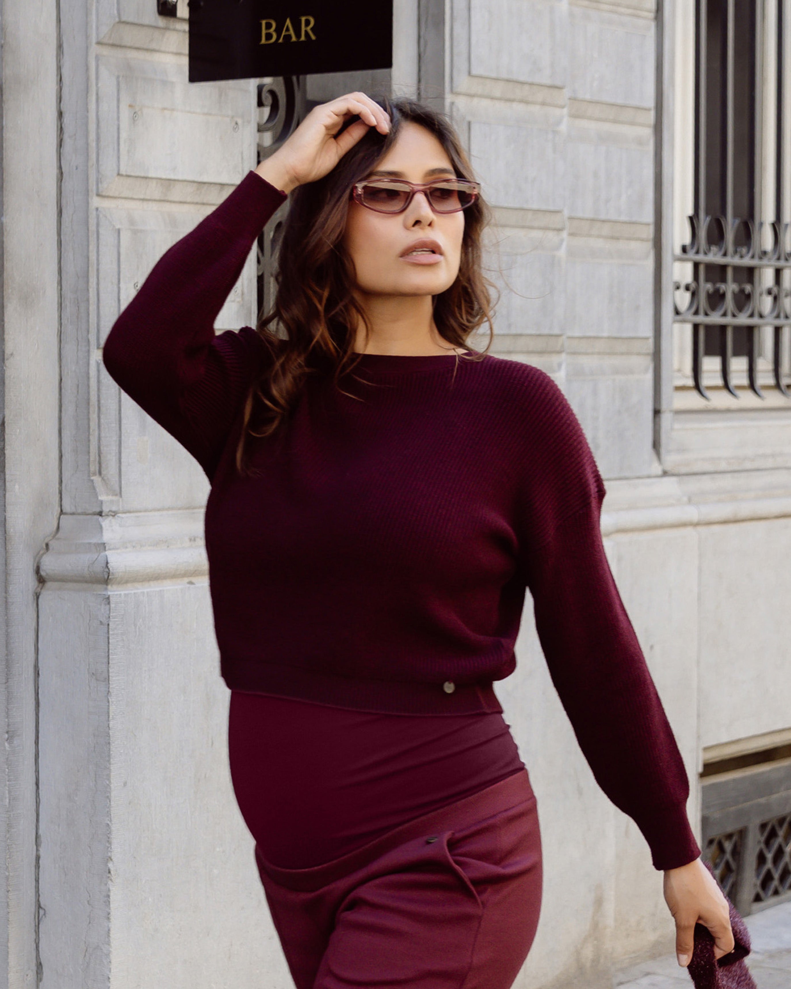 love2wait-knit-cropped-burgunderroter-langarm-croptop image 5