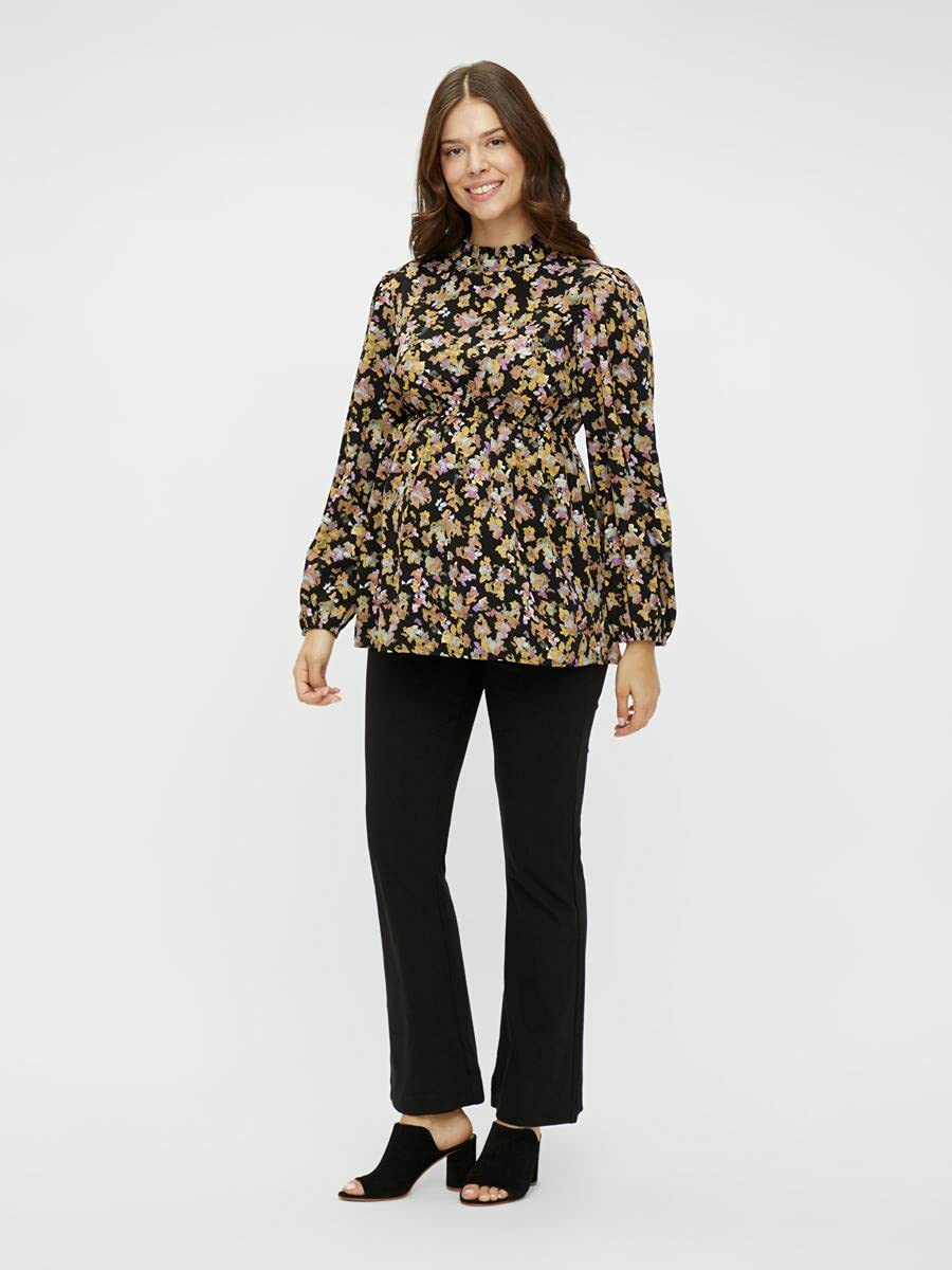 mamalicious-damen-mlemra-l-s-woven-top-a-bluse image 4