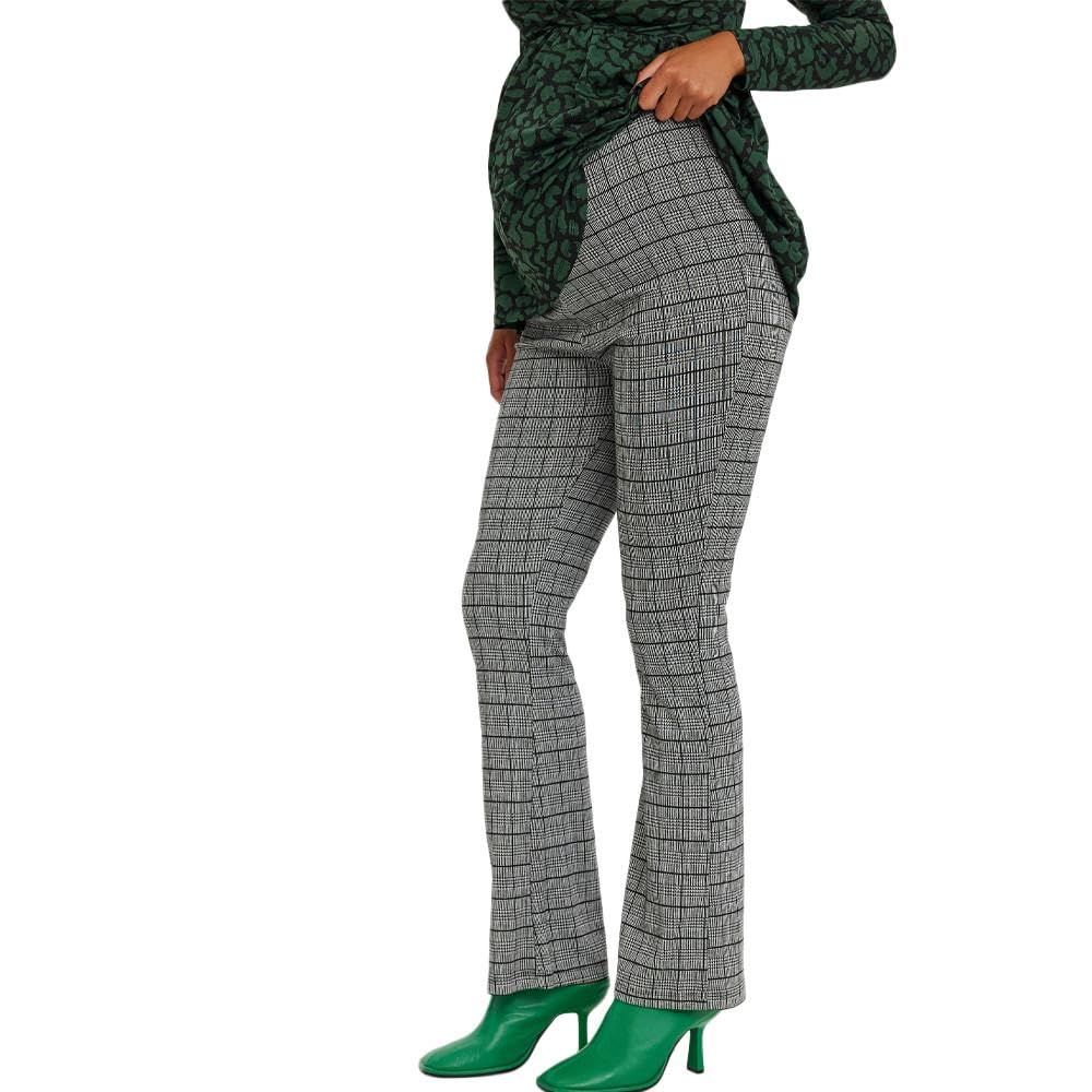 mamalicious-noelli-damen-leggings-schwarz-grau-hoher-bund-elastischer-bund-bedru image 1