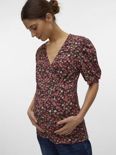 mamalicious-umstands-bluse-mit-v-ausschnitt-und-halbarm-normal-geschnitten image 8