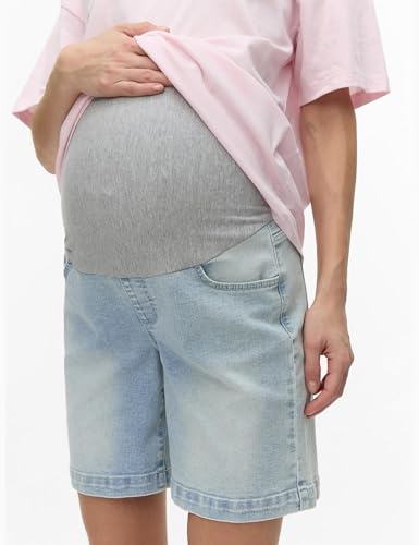 mamalicious-ml-oslo-slim-denim-shorts-eng-anliegende-jeansshorts-f-r-damen image 5