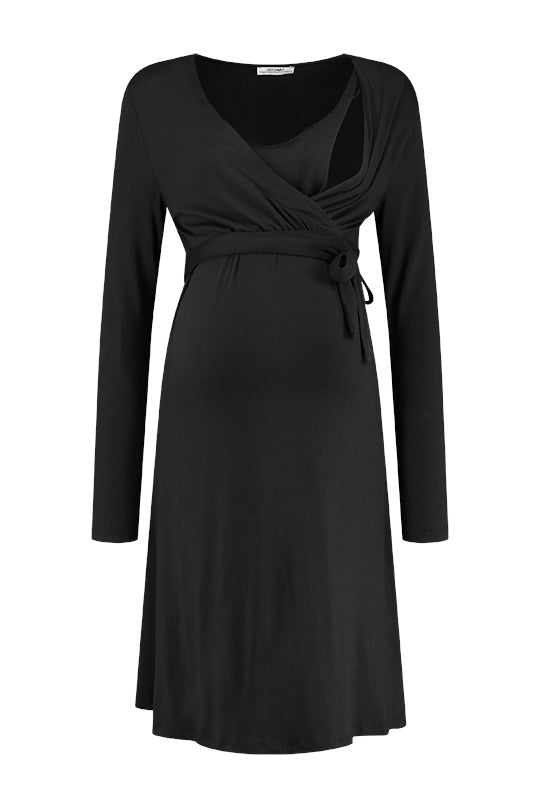 love2wait-dres-nursing-tencel-ecovero-black image 2