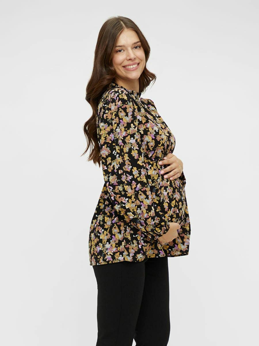 mamalicious-damen-mlemra-l-s-woven-top-a-bluse image 3